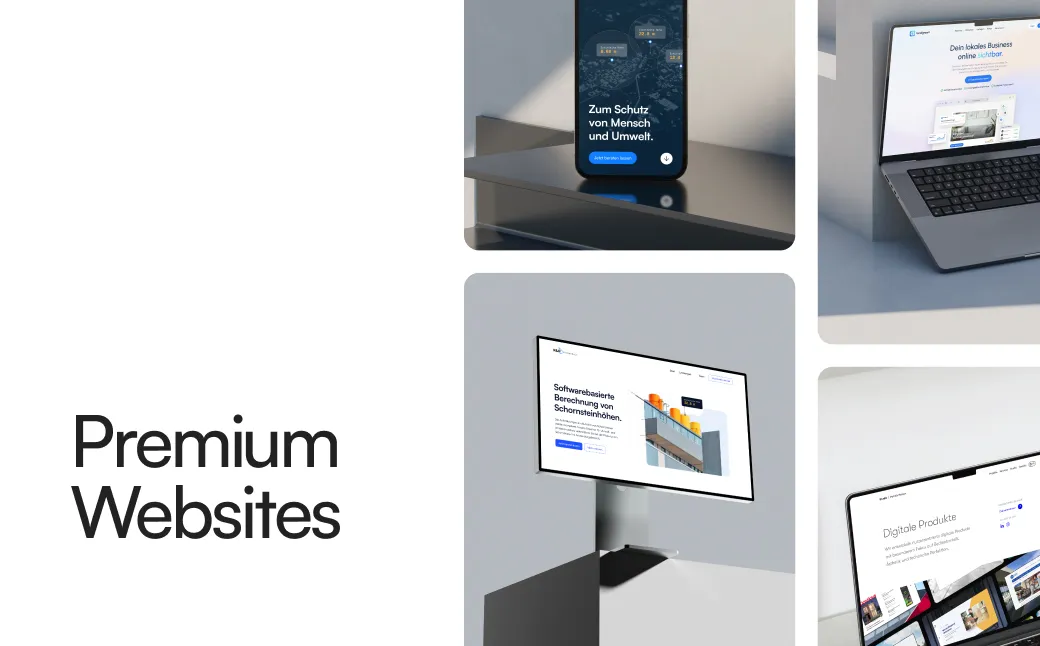 Preview of the webdesign landing page